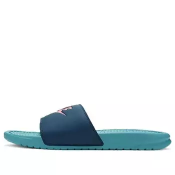 Тапочки benassi jdi slide 'teal nebula' Nike, синий