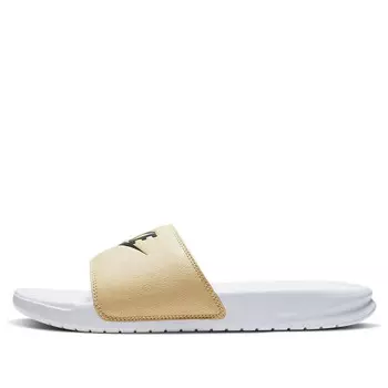 Тапочки benassi jdi slide 'white team gold' Nike, белый
