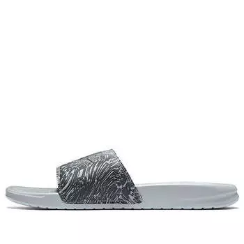 Тапочки benassi jdi slide 'wolf grey' Nike, черный
