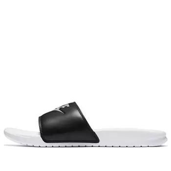 Тапочки benassi jdi 'white black' Nike, черный