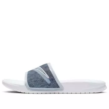 Тапочки benassi lx white blue slippers 'white blue' Nike, белый