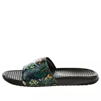 Тапочки benassi print 'just do it' Nike, хаки