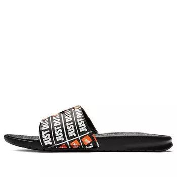 Тапочки benassi print 'just do it' Nike, черный