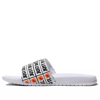 Тапочки benassi slide 'just do it print' Nike, черный