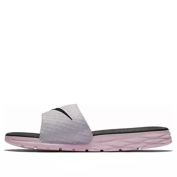 Тапочки benassi solarsoft 2 slide 'arctic pink black' Nike, розовый