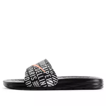 Тапочки benassi solarsoft sld 2 nwm 'black' Nike, черный