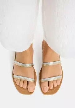 Тапочки Bershka, золото