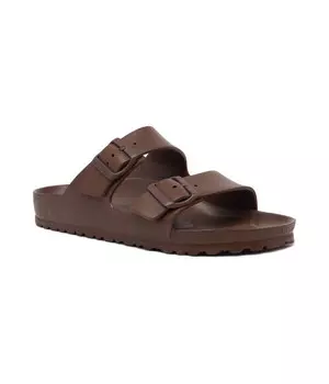 Тапочки Birkenstock Arizona с двумя застежками, коричневый