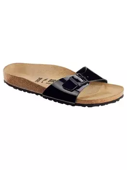 Тапочки Birkenstock Madrid BF Patent, черный