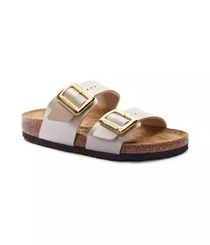 Тапочки Birkenstock Sydney Eva с элементами кожи, бежевый