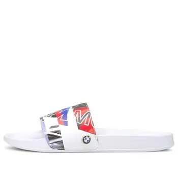 Тапочки bmw motorsport x leadcat slide 'graphic - white' Puma, белый