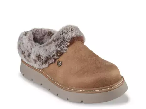 Тапочки BOBS Keepsakes Lite Cozy Blend Slipper Skechers, коричневый