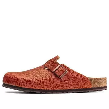 Тапочки boston horween embossed natural horween leather 'ginger brown' Birkenstock, коричневый