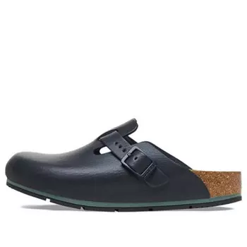 Тапочки boston pro natural leather sandals 'black' Birkenstock, черный