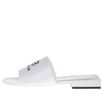 Тапочки box sandals 'white' Balenciaga, белый