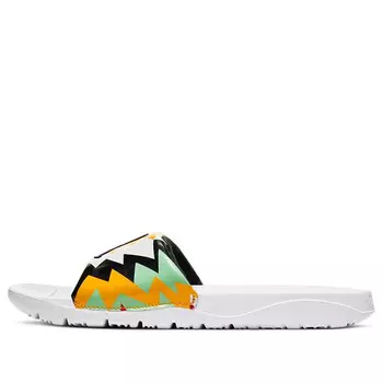 Тапочки break slide 'white multi-color' Air Jordan, белый