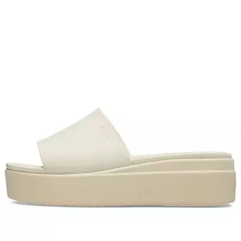 Тапочки brooklyn slide 'white beige' Crocs, белый