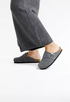 Тапочки Buckled OYSHO, цвет grey