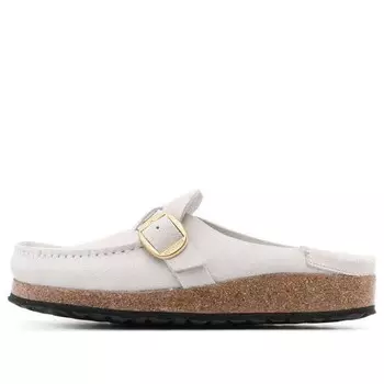 Тапочки buckley suede leather embossed corduroy narrow fit 'antique white' Birkenstock, белый