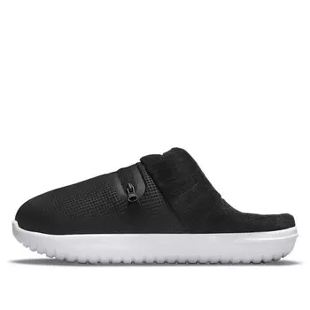 Тапочки burrow 'black white' Nike, черный