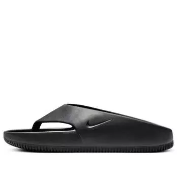 Тапочки calm flip flop slipper 'black' Nike, черный