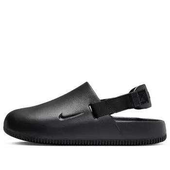 Тапочки calm mule "black" Nike, черный