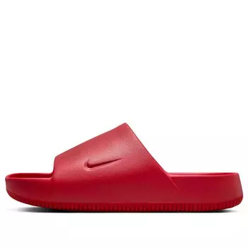 Тапочки calm slide 'red' Nike, красный