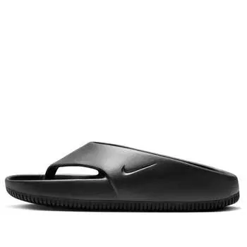 Тапочки calm slide 'triple black' Nike, черный