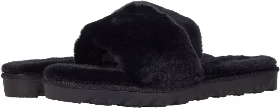 Тапочки Chinese Laundry Rally, цвет Black Faux Fur