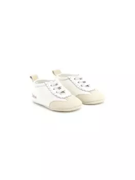 Тапочки Chlo Kids с логотипом, белый