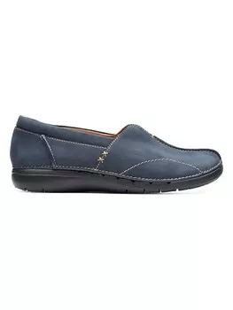 Тапочки Clarks Leder Un Loop Stride, синий