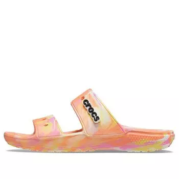 Тапочки classic clog marble beach red multi-color slippers 'red' Crocs, красный