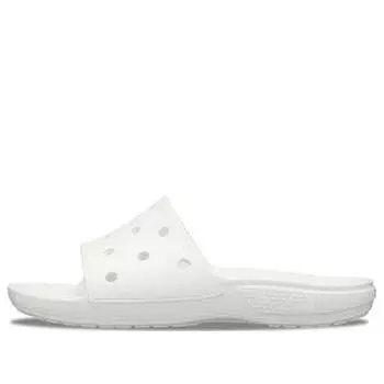 Тапочки classic clog slippers white Crocs, белый