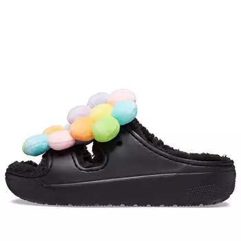 Тапочки classic cozy daisy clogs 'black multi' Crocs, черный