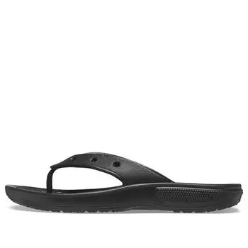 Тапочки classic flip casual flip-flops black Crocs, черный