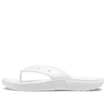 Тапочки classic flip casual flip-flops white Crocs, белый