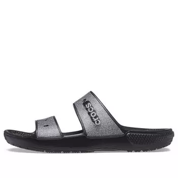 Тапочки classic glitter ii sandal 'black' Crocs, черный