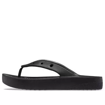 Тапочки classic platform flip 'black' Crocs, черный
