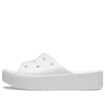Тапочки classic platform sandals Crocs, белый