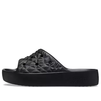 Тапочки classic platform slides 'black' Crocs, черный