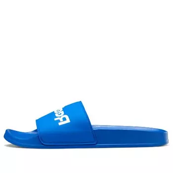 Тапочки classic slide 'humble blue' Reebok, синий