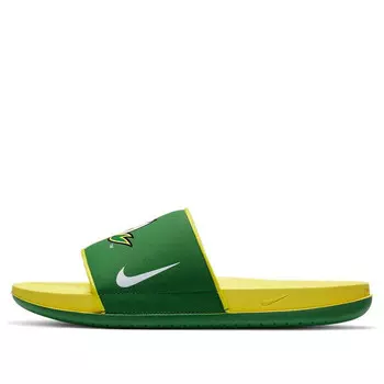 Тапочки college offcourt slides 'oregon ducks' Nike, зеленый