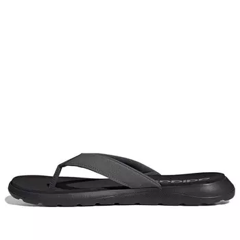 Тапочки comfort sandal 'black grey' Adidas, черный
