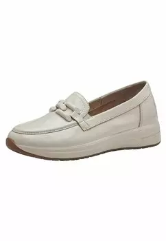 Тапочки Comfort Tamaris, кремовые патентные