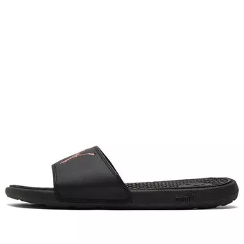 Тапочки cool cat sport glitter slippers black/golden Puma, черный