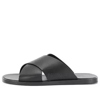 Тапочки cosy slides 'black' Balenciaga, черный