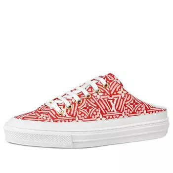 Тапочки crafty stellar mules 'red white' Louis Vuitton, красный