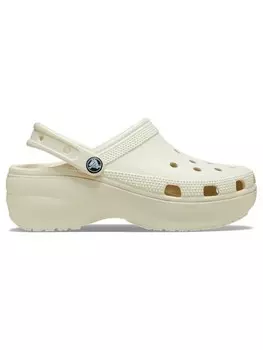 Тапочки Crocs CLASSIC PLATFORM CLOG W 206750, бежевый