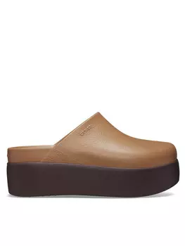 Тапочки Crocs, коричневый