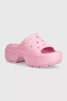 Тапочки Crocs Stomp Slide, розовый